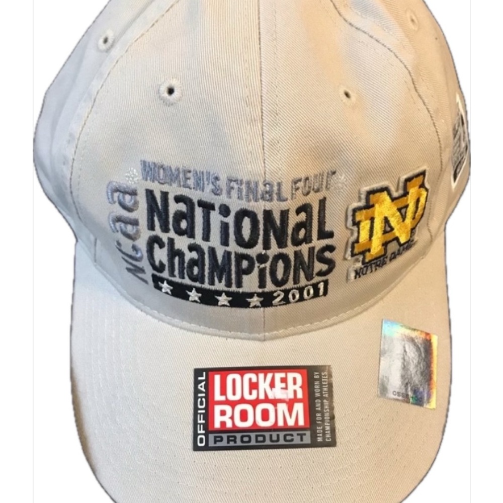 Notre Dame National Champions Hat Basketball NCAA LockerRoom 2001 Fighting Irish